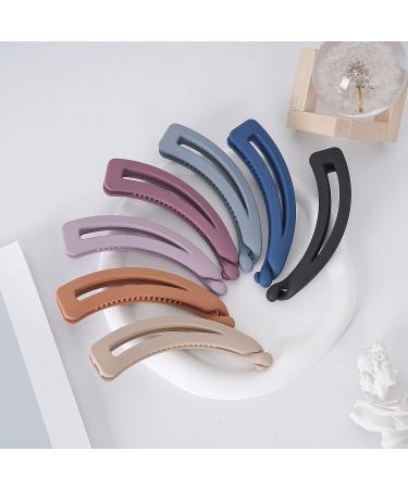 7pcs Matte Banana Hair Clips for Thick Hair - Strong Holder Ponytail Clips for Women - No Slip Fashionable Beauty Clamp - Buy Online on SooperMarket.com