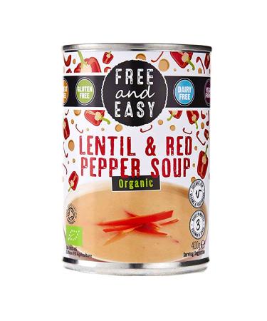 Free & Easy Organic Lentil and Red Pepper Soup 400 g