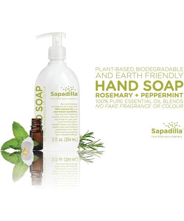 Sapadilla Rosemary + Peppermint Variety Pack - 16 oz Hand Soap, Dish Soap, Countertop Cleanser - Buy Online on SooperMarket.com