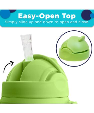 3-in-1 Weighted Straw Sippy Cup Conversion Kit for Comotomo Bottles | 2 Pack Green | Compatible with 5 & 8 oz Bottles | Versatile Extended Use | Comotomo Straw Cup Converter - Buy Online on SooperMarket.com