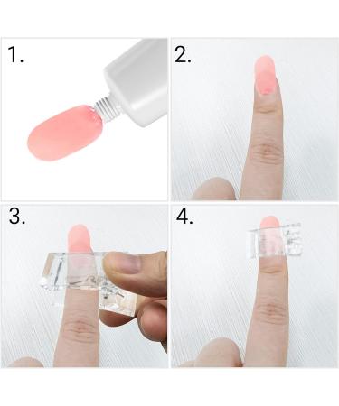 10 Pcs Plastic Nail Tips Clips for Quick Gel Nail Extensions - Transparent - Buy Online on SooperMarket.com