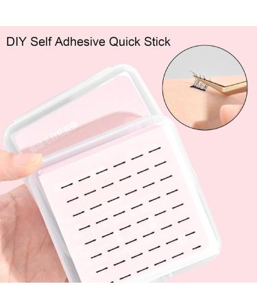 Self Adhesive Eyelash Strips 3 Sheets Long Lasting Reusable Self Adhesive Eyelash Strips for False Eyelashes (6mm) - Buy Online on SooperMarket.com