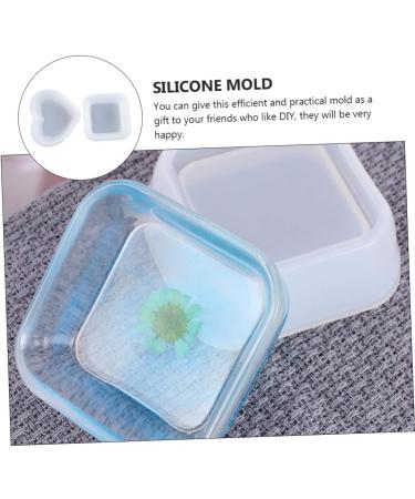 Tofficu 6 Pcs Dish Silicone Mold Molde De Para Resina Square Tray Keychain Mold Diy Plate White - Buy Online on SooperMarket.com