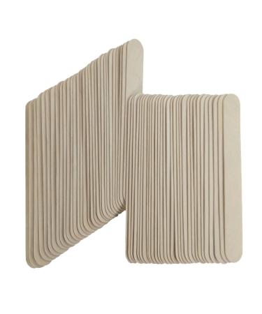 60 pcs 8 Inch Natural Jumbo Wooden Sticks for Creative Projects Chore Arts and Crafts