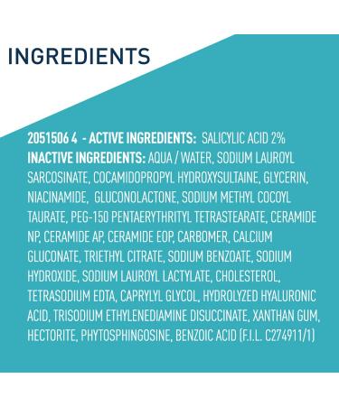 CeraVe Acne Treatment Face Wash | 2% Salicylic Acid Cleanser for Oily Skin | Blackhead Remover | Fragrance Free | 8oz - Buy Online on SooperMarket.com