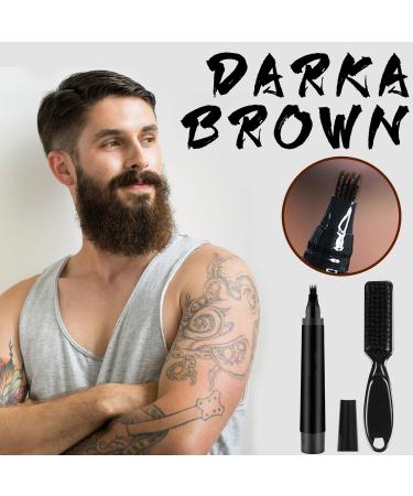 Elmys Beard Filling Pen - Waterproof Long-Lasting Beard Pencil Filler for Men - Shape & Define Your Beard in Black & Reddish Brown - Buy Online on SooperMarket.com
