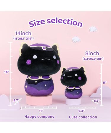 Mewaii 14'' Soft Magic Axolotl Mushroom Stuffed Animal Plush Pillow Toy - Black Axolotl 14 Inch - Buy Online on SooperMarket.com