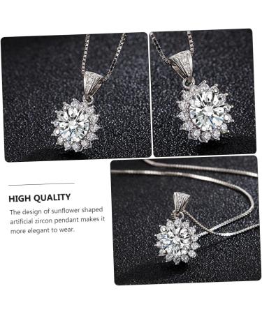 ABOOFAN 1pc Sun Petal Pendant Diamond Choker Necklace Rhienestone Necklace Crafts Making Material Alloy - Buy Online on SooperMarket.com