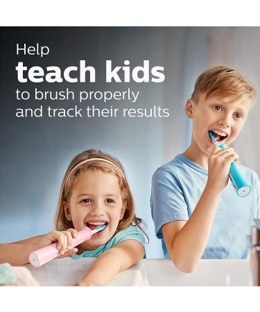 Philips Sonicare for Kids 3+ Bluetooth Rechargeable Toothbrush - Interactive Turquoise HX6321/02 - Buy Online on SooperMarket.com