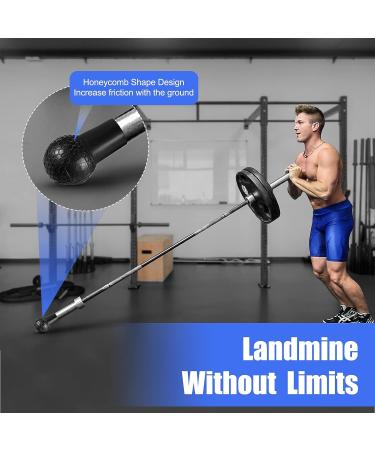 HXD-ERGO Landmine Attachment for Barbell  Turn Any Surface into a Barbell Landmine Exercise - Press  Row  Spin  Split Squats  Natural Rubber Barbell Landmine Attachments  Fits 2'' Olympic Bars - Buy Online on SooperMarket.com