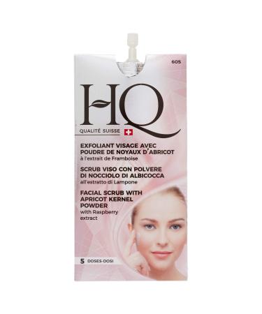 Hq Scrub Viso con Polvere di Nocciolo di Albicocca all' Estratto di Lampone Delicate Scrub with Apricot Kernel Powder 5 dosi 15 ml