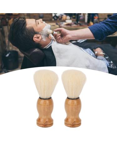 Premium Mini Shaving Brush for Men - Soft Synthetic Wooden Handle Ideal for Travel & Home Grooming | Facial Razor & Clean Tool - Buy Online on SooperMarket.com