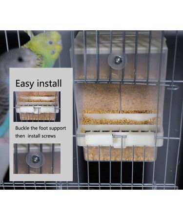 Automatic No-Mess Bird Feeder for Small and Medium Parrots - Seed Feeder Cage Accessory - Buy Online on SooperMarket.com