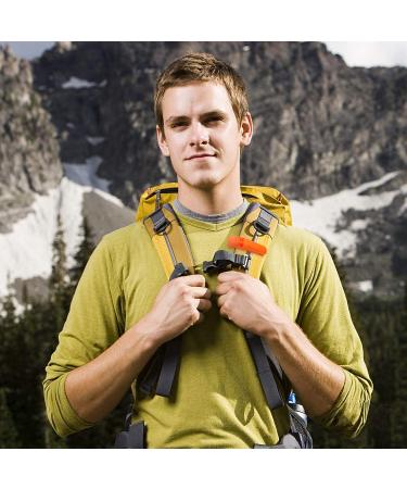 AUGSUN 10 Pcs Safety Whistle with Lanyard - Marine Grade Plastic Whistle for Emergencies, Orange - Buy Online on SooperMarket.com