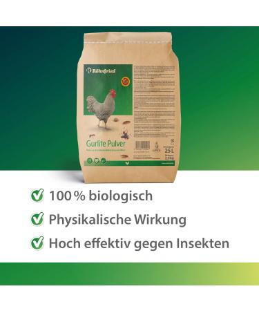 R hnfried Gurlite Powder - 25L Natural Mite & Parasite Control for Chickens Quail & Poultry - Effective Protection Against Red Mites Lice Fleas & Ticks - Buy Online on SooperMarket.com