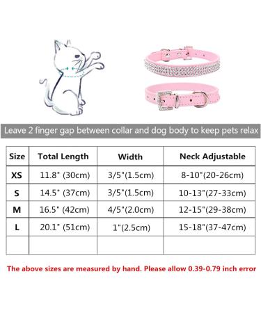 THAIN Rhinestone Dog Cat Collar - Bling Diamond Crown Decoration - Pink - XS (8-10) - Small Medium Large Dogs - Buy Online on SooperMarket.com