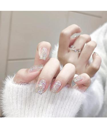 Glitter Silver Nail Polish Quick Dry Long Lasting Shimmer Nail Varnish Natural Peel off Water Based Formula No UV Needed Nail Paint Art Manicure Gifts for Women Girls DIY Home(10ml) - Buy Online on SooperMarket.com