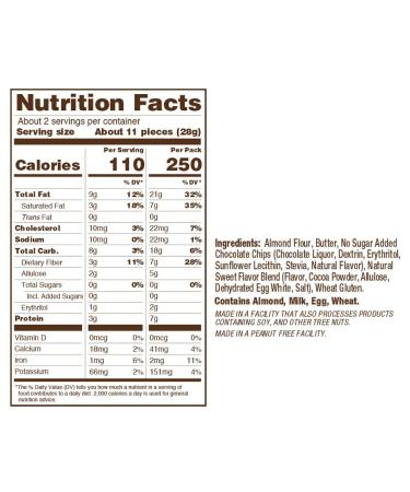 Keto Chocolate Chip Brownie Brittle - Low Carb Healthy Snack - 2.25oz (Pack of 3) - Buy Online on SooperMarket.com