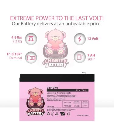 CB1270 12V 7AH Sealed Lead Acid Rechargeable Battery for Security Fire Alarms - International Shipping Available - Buy Online on SooperMarket.com
