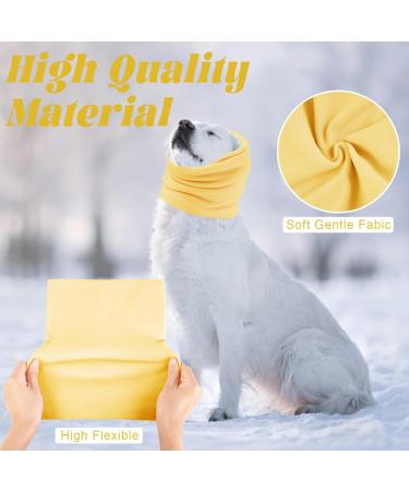 Pattepoint Dog Snood - Noise Protection & Anxiety Relief Ear Muffs for Dogs - Yellow, Medium - Buy Online on SooperMarket.com