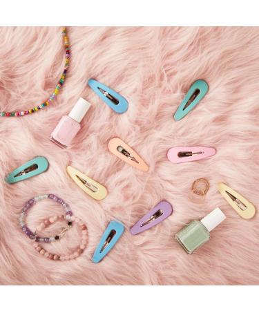 Large Snap Hair Clips for Women and Girls - 12 Pack in 6 Pastel Colors (2.4 Inches) | Hair Accessories for All Ages - Buy Online on SooperMarket.com