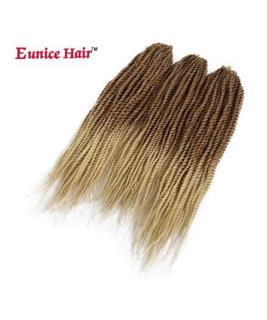 Eunice Senegalese Twist Crochet Braiding Hair Extensions - 22 Inch Synthetic Crochet Braids (27/613) - 6 Packs 30 Roots/Pack Soft & Durable - Buy Online on SooperMarket.com