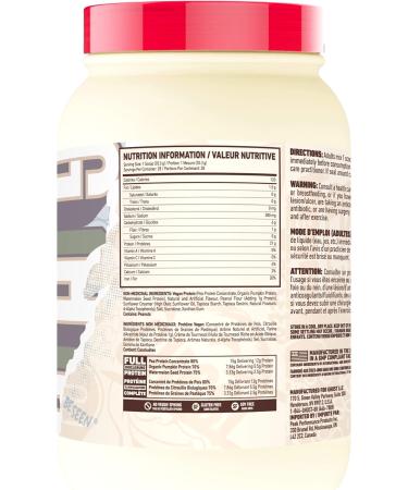 GHOST Vegan Protein Powder - 2lb 20g of Protein - Plant-Based Pea & Organic Pumpkin Protein - Post Workout & Nutrition Shakes Smoothies & Baking - Soy & Gluten-Free (Peanut Butter Cereal Milk) - Buy Online on SooperMarket.com