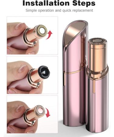 4PCS Mellbree Replacement Heads for Finishing Touch Flawless Facial Hair Remover - Rose Gold - Buy Online on SooperMarket.com
