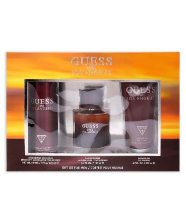 Guess 1981 Los Angeles 3 Pc Gift Set 3.4oz EDT Spray 6.0oz Body Spray 6.7oz Shower Gel GIFTSET - Buy Online on SooperMarket.com
