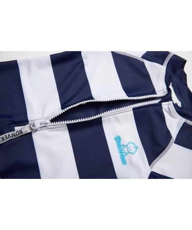 BONVERANO Baby Boys Swimsuit 9-12 Months Navy Stripe - UPF 50+ Sun Protection - Buy Online on SooperMarket.com