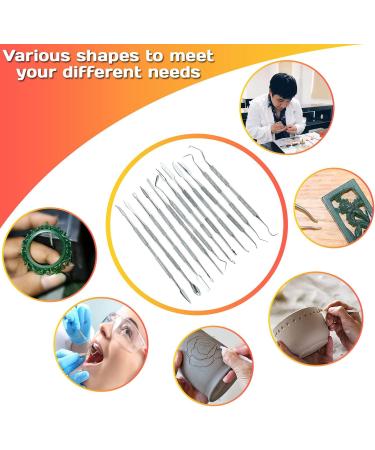 Stainless Steel Wax Carvers Set - Set of 12 Tools for Modeling, Sculpting, and Shaping Clay and Pottery - Buy Online on SooperMarket.com