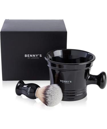 BENNY'S Shaving Brush & Bowl Gift Set - Luxury Quality Men's Grooming Kit for Travel - Ideal Men's Gift Idea - Buy Online on SooperMarket.com