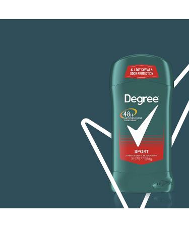 Degree Men Sport Antiperspirant Deodorant 2.7 oz - Pack of 6 | 48-Hour Sweat and Odor Protection - Buy Online on SooperMarket.com