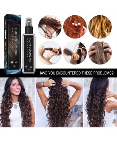 HJFCY 2pcs Fluffy Volumizing Hair Spray - Instant Non-Greasy Volumizing for All Hair Types - Buy Online on SooperMarket.com