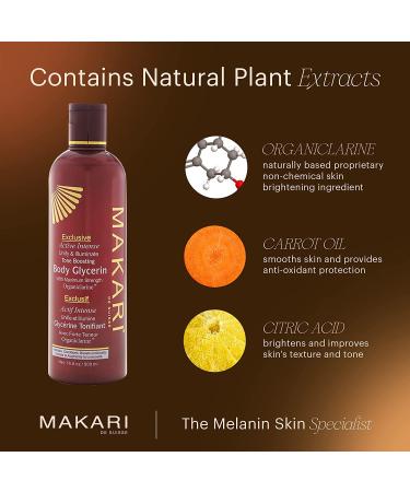 Makari Exclusive Active Intense Tone Boosting Body Glycerin 16.8oz | Skin-Brightening & Moisturizing Formula | Promotes Even Skin Tone | For All Skin Types - Buy Online on SooperMarket.com