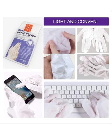 Moulis Lavender Hand Mask - 5 Pairs of Peeling Moisturizing Serum with Collagen & Vitamins for Anti-Aging & Skin Repair - Buy Online on SooperMarket.com