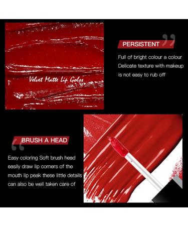 Matte Lipstick HERBENJOY Lipgloss Liquid Blush Lipsticks For Women Long Lasting Waterproof Non-Stick Cup Not Fade High Pigmented Velvet Lipstain (#03) - Buy Online on SooperMarket.com