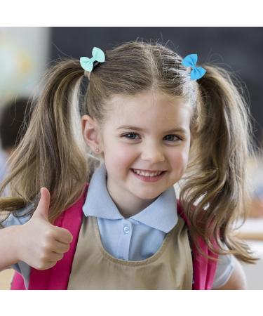 20 Pieces Colored Elastic Hair Rope Hair Band with Bow Elastic Ponytail Band Cute Hair Styling Accessories Suitable for Playing and Shopping - Buy Online on SooperMarket.com