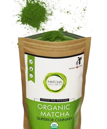 Matcha Green Tea Powder  Organic Japanese Origin - 100% Pure Premium Matcha Tea - No Additives - Natural Energy & Focus Booster (3.5oz)  by Eco Heed 3.52 Ounce (Pack of 1)