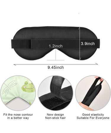 Haskirky Light Blocking Eye Mask for Deep Sleep - Breathable and Adjustable for Men and Women - Great for Travel, Yoga, Meditation - Cute Frogs & Dragon Design - Buy Online on SooperMarket.com