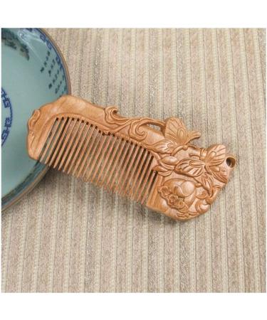 Comb Household Jewelry Hairdressing Retro Engraving Travel Care Portable Comb Natural wooden comb (Color : 2) - Buy Online on SooperMarket.com