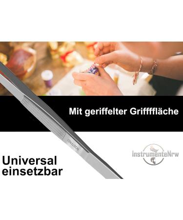 Buy Stainless Steel Straight Tweezers 60 cm with Internal Teeth Perfect for Precision & Durability | International Shipping Available - Buy Online on SooperMarket.com
