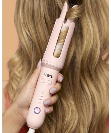 Automatic Curling Iron Hair Curler Wand Rotating Professional Ceramic 1.25 Inch Long Barrel Hair Curler Fast Self Spinning Styling Dual Voltage & Anti-Scald 4 Temperature & Auto Timer