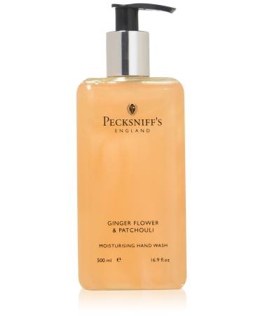 16.9 Fluid Oz Hand Wash (Ginger Flower & Patchouli) - Gentle Cleanser for Sensitive Skin - Moisturizing & Hydrating - All Natural Cruelty Free Hand Wash - Vitamin B Enriched Hand Wash - Pecksniff s