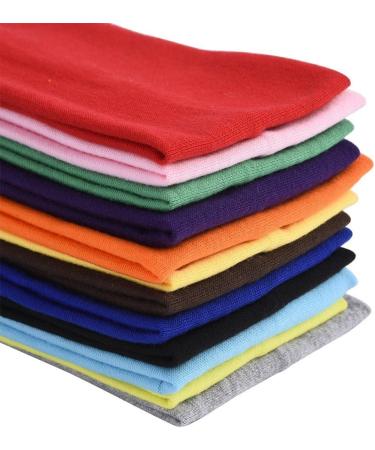 12Pcs Elastic Yoga Cotton Hairbands - Stylish Headbands for Teen Girls & Women - Perfect for Sports Teams - Buy Online on SooperMarket.com