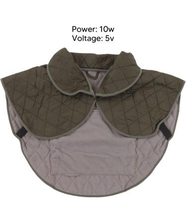 Hztyyier Electric Heating Pad for Shoulders - USB Powered Winter Comfort - OD Green Polyester Fiber - Buy Online on SooperMarket.com