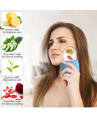 Ice Roller Ice Roller For Face and Eye Ice Facial Ice Roller for Face Eye and Neck Ice Face Mold for Face Shrink Pores Reduce Acne Enhance Your Natural Glow Remove Fine Lines Shrink Pores (Blue) - Buy Online on SooperMarket.com