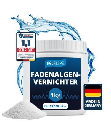 AGUALEVE thread algae shredder 1kg * new * |Destroy thread algae gently and sustainably within a few weeksBrand quality made in Germany |For 33 000 liters of pond water |Grade 1.1 fish garden and swimming ponds