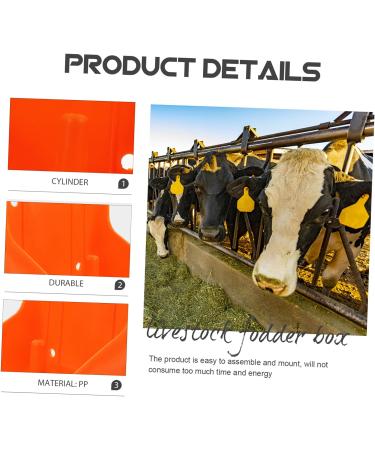2pcs Cattle and Sheep Lick Brick Box Horse Salt Livestock Mineral Block Holder Deer Food Blocks Holder Livestock Accessory Professional Salt Block Rack Cows Food Bowl Pp Animal 17x16.5cm Red - Buy Online on SooperMarket.com