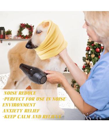Pattepoint Dog Snood - Noise Protection & Anxiety Relief Ear Muffs for Dogs - Yellow, Medium - Buy Online on SooperMarket.com